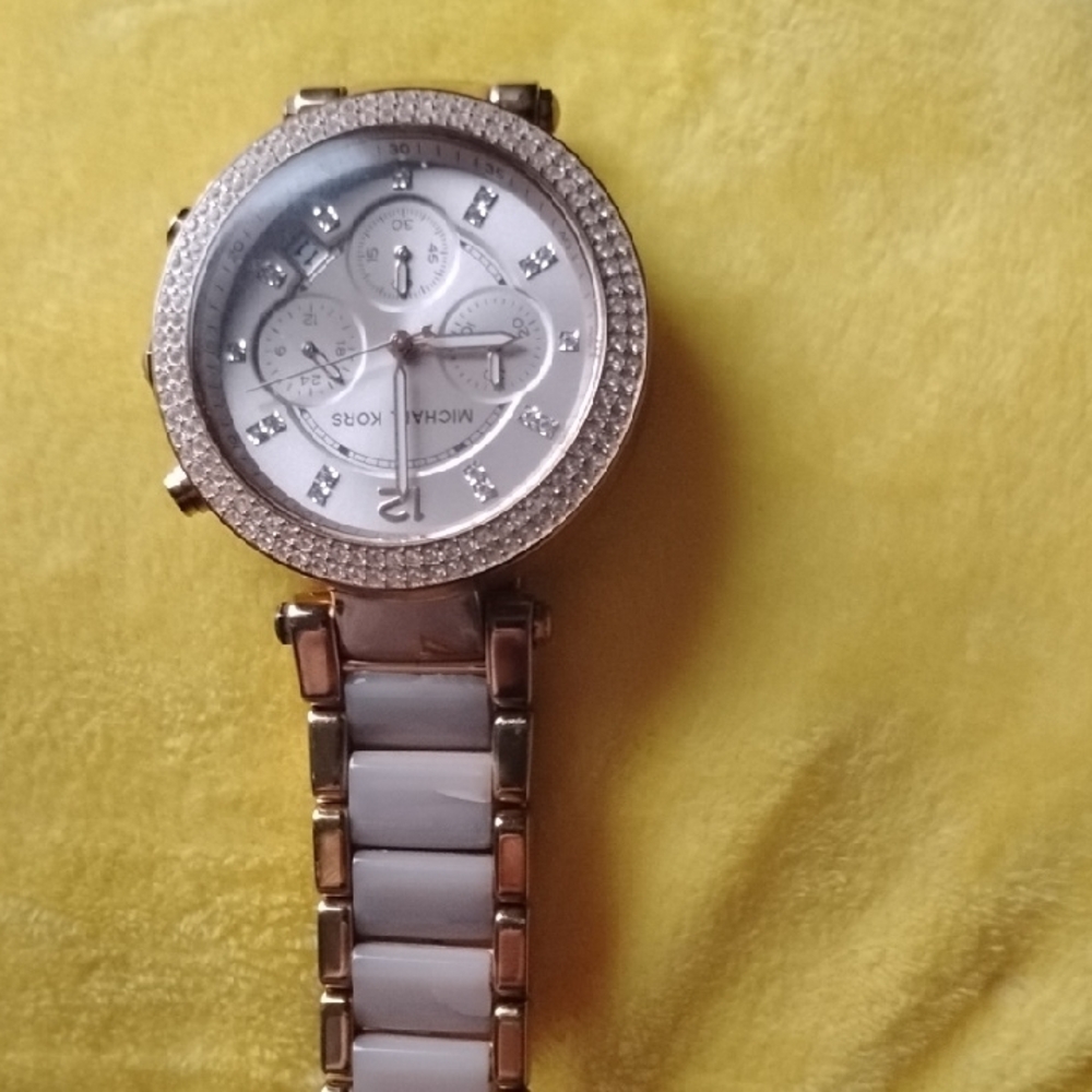 Michael Kors Crystal-Studded Watch